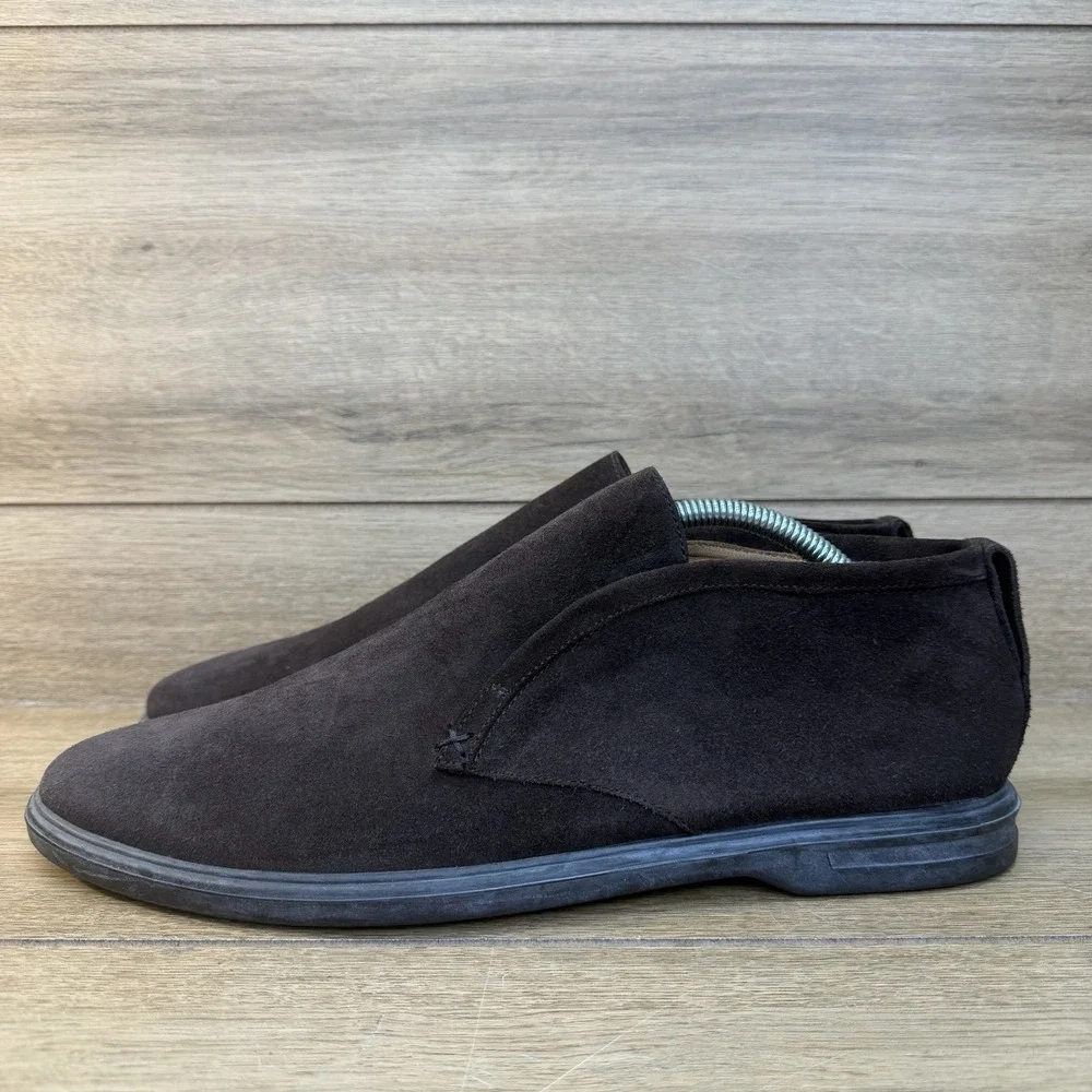 Peter Millar Excursionist Slip-On Chukka Boots Sz 11 Espresso Brown Suede